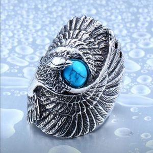 “The Protector” Stainless Steel Eagle Ring
